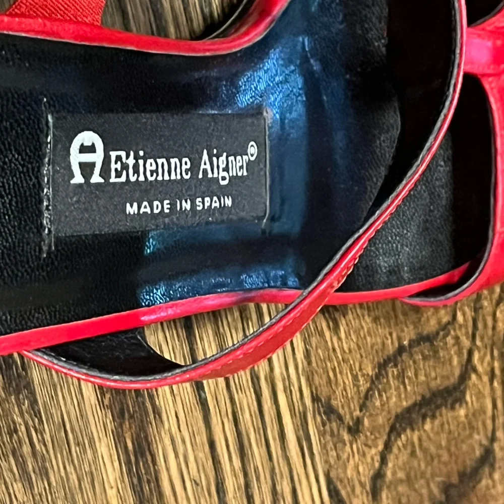cute Red SZ 6 Etienne Aigner (never worn) - Picture 10 of 10